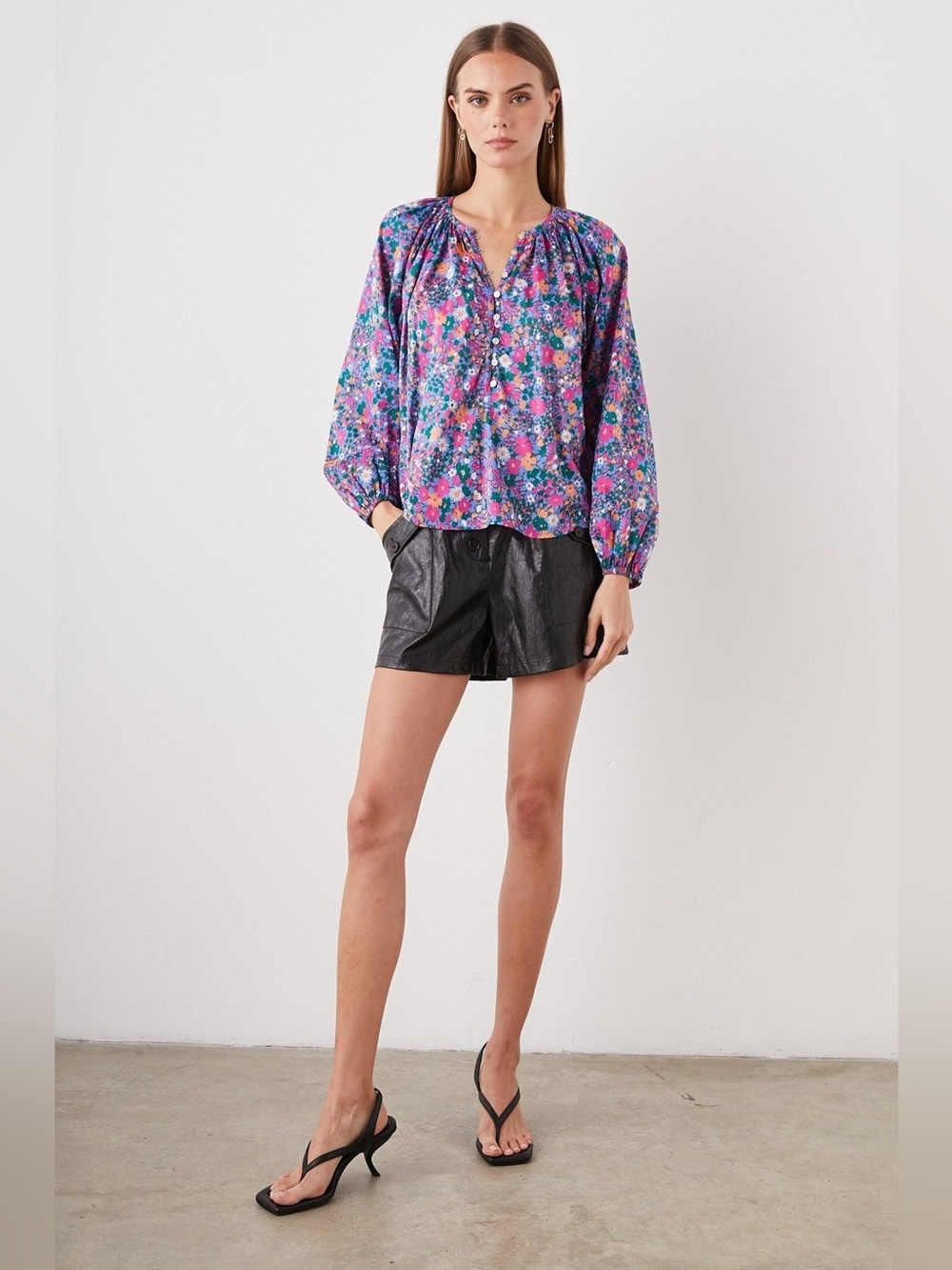 Rails Indi Leilani Floral Top XL NWT Cotton Blouse - Picture 14 of 14